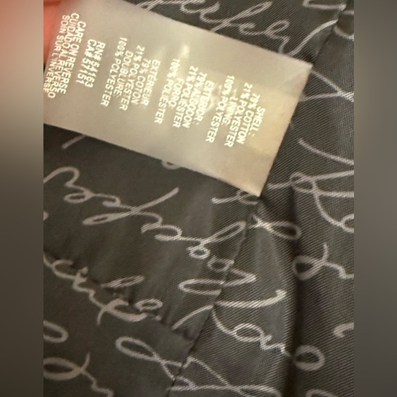 Karl Lagerfeld Black Blazer with Gold-tone Zippers - Picture 4 of 6